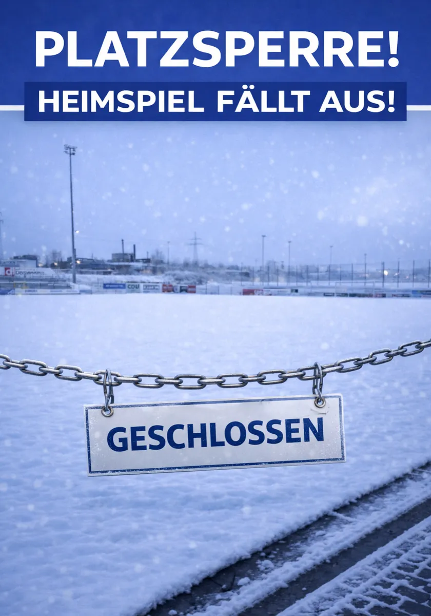 IMS Arena witterungsbedingt gesperrt!