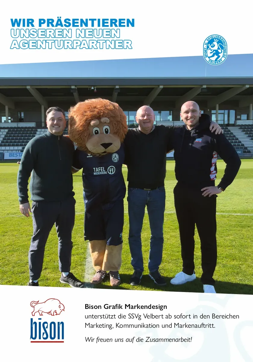 Neuzugang im Marketing: Bison Grafik unterstützt die SSVg