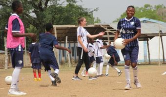 Rabea Sophie Haarmann im Einsatz für Faces of Football