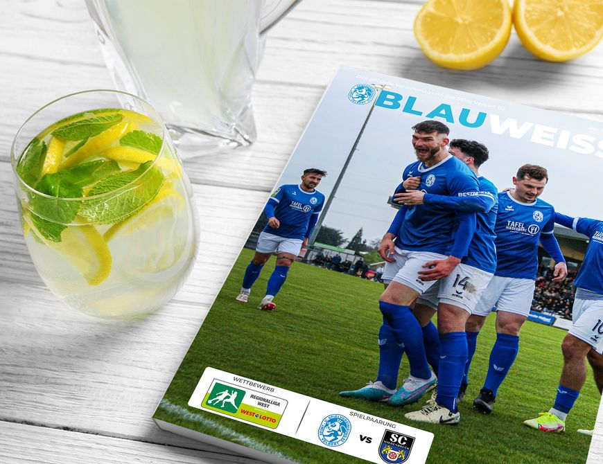 Die neuste Ausgabe BLAUWEISS aktuell zum letzten Heimspiel