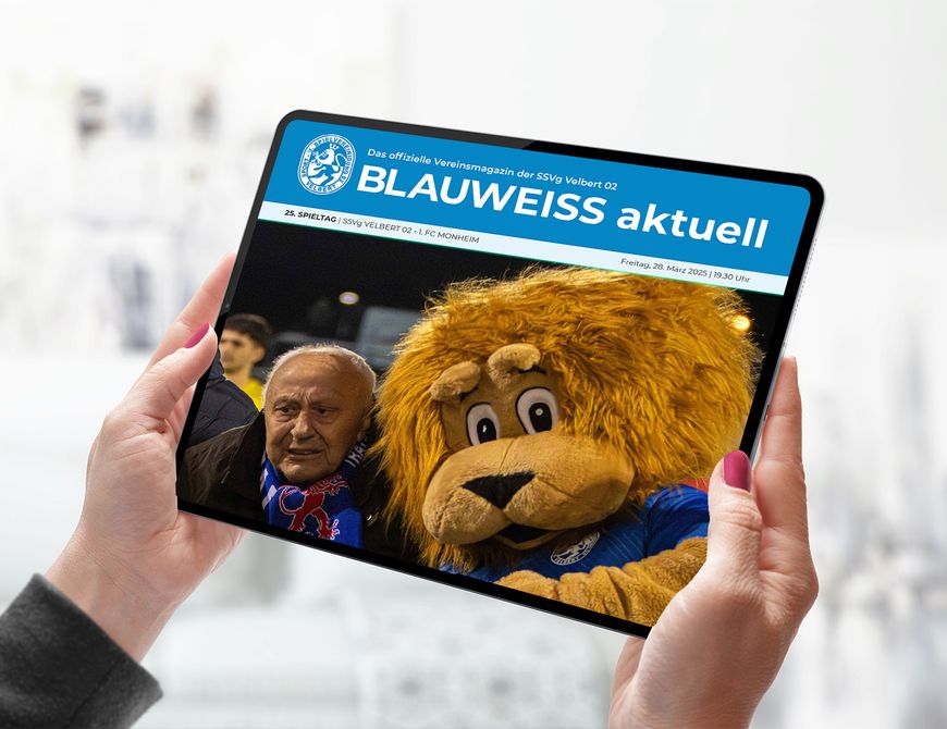 BLAUWEISS aktuell zum Spiel gegen den 1. FC Monheim